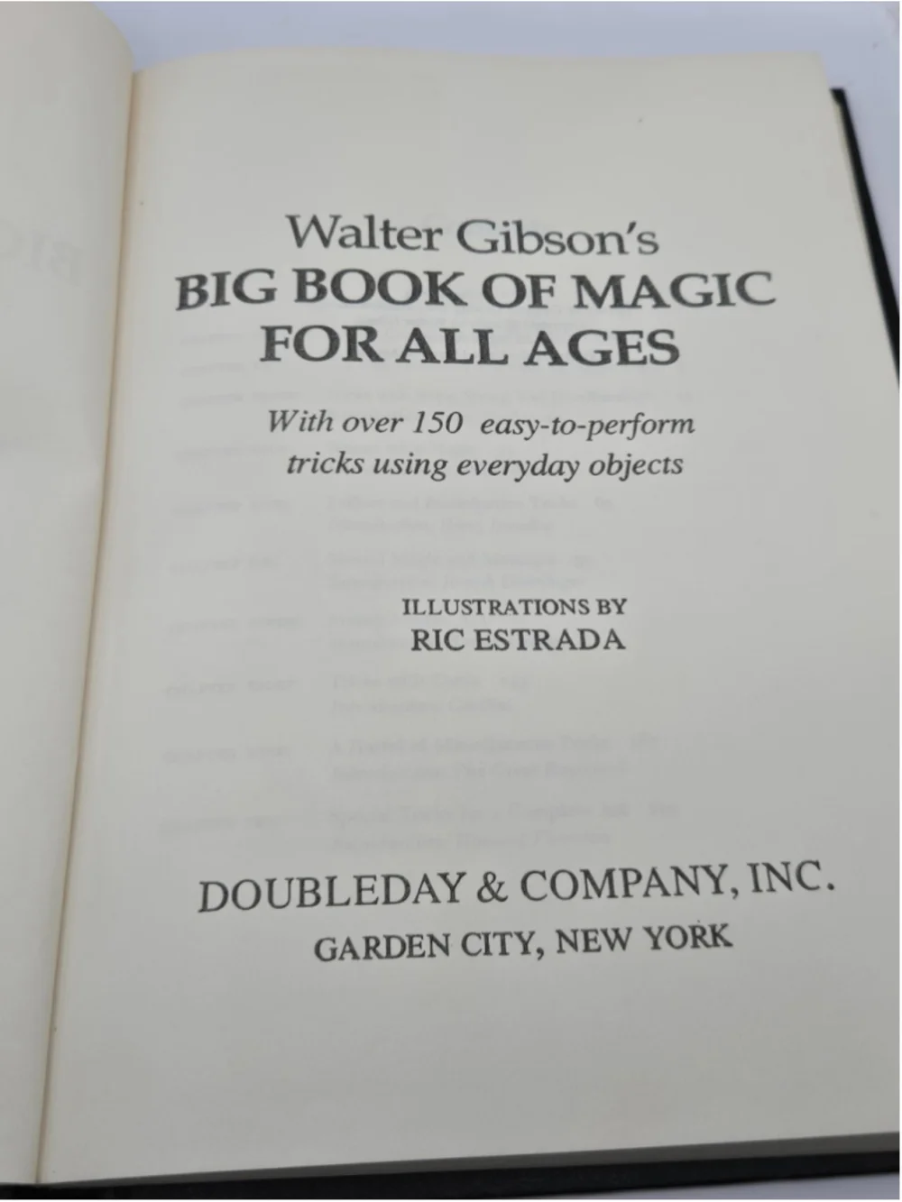 Big Book of Magic For All Ages - Walter Gibson (Hardcover, 1980) Excellent Cond